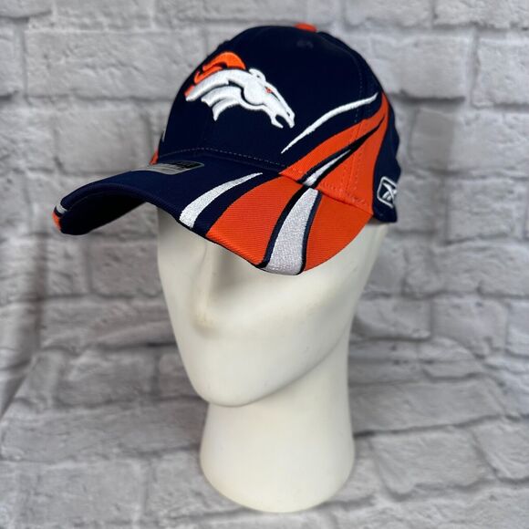 Denver Broncos Reebok NFL Authentic Sideline Hat NFL RBK NWT Fitted Stretch - Picture 1 of 7
